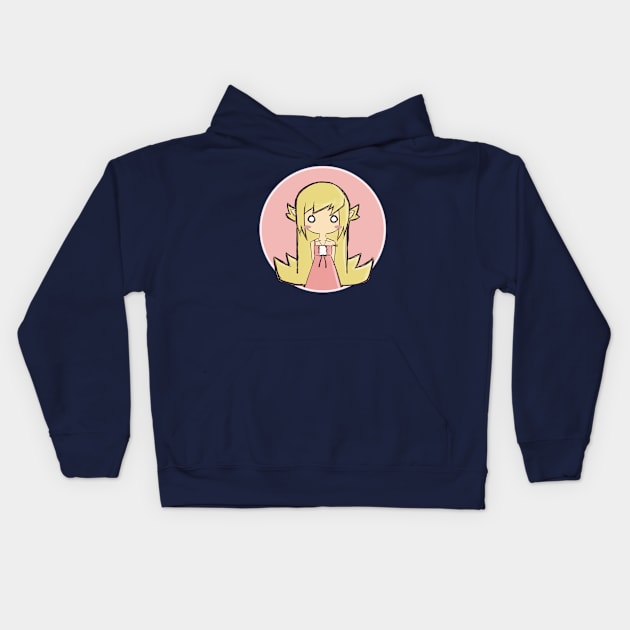 Oshino Shinobu (Monogatari Series) Kids Hoodie by Kamishirts